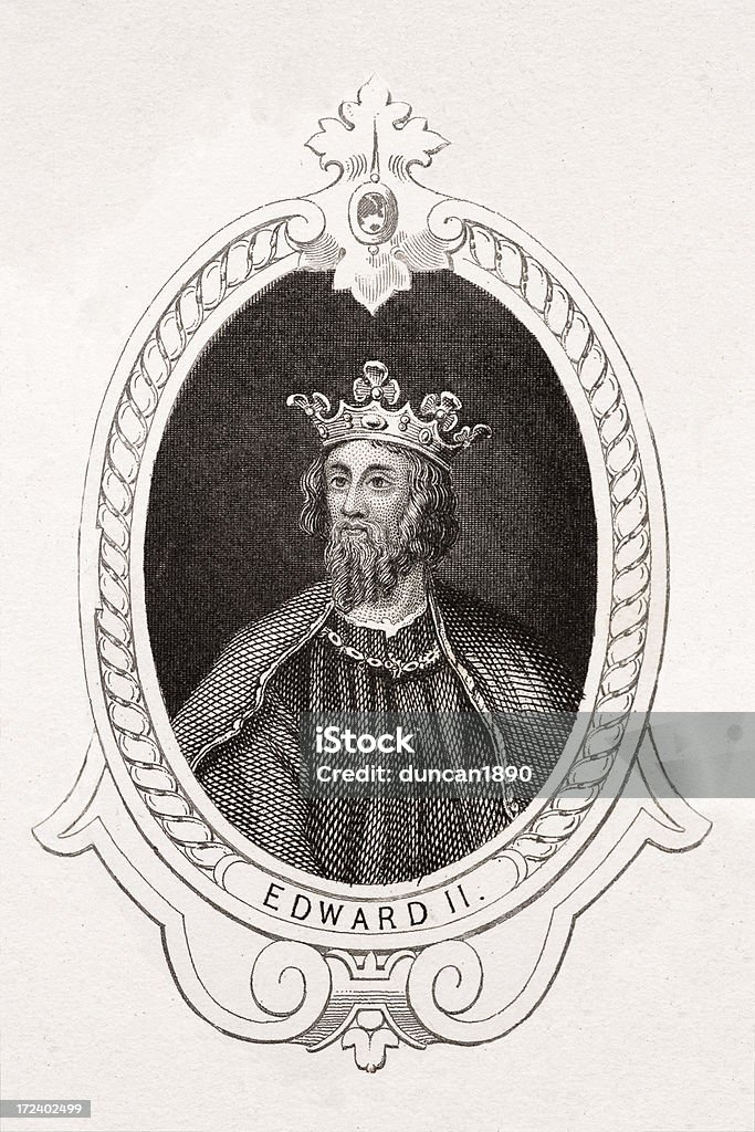 Król Edward II - Zbiór ilustracji royalty-free (Portret)