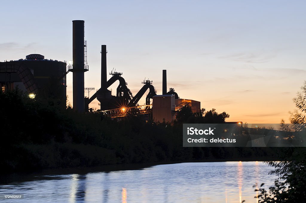 Silhouette eines ironworks - Lizenzfrei Deutschland Stock-Foto