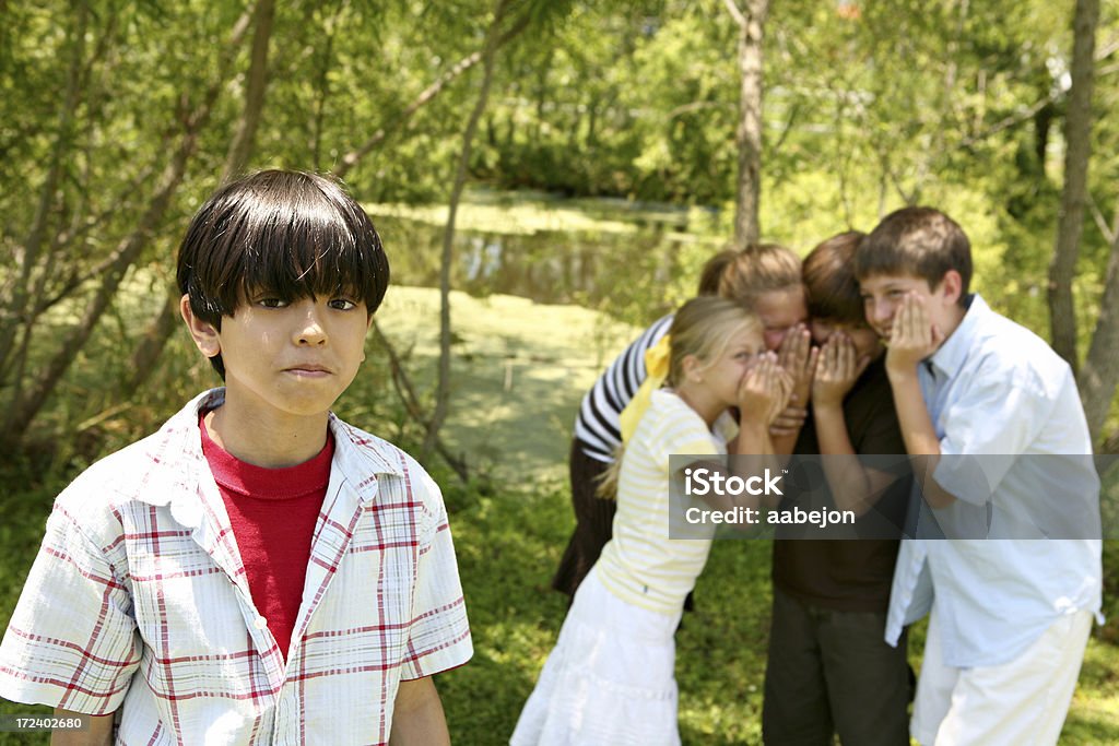 Kopier mit Druck durch Gleichaltrige - Lizenzfrei 8-9 Jahre Stock-Foto