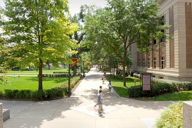 Campus of the University of Minnesota, Minneapolis stock photo