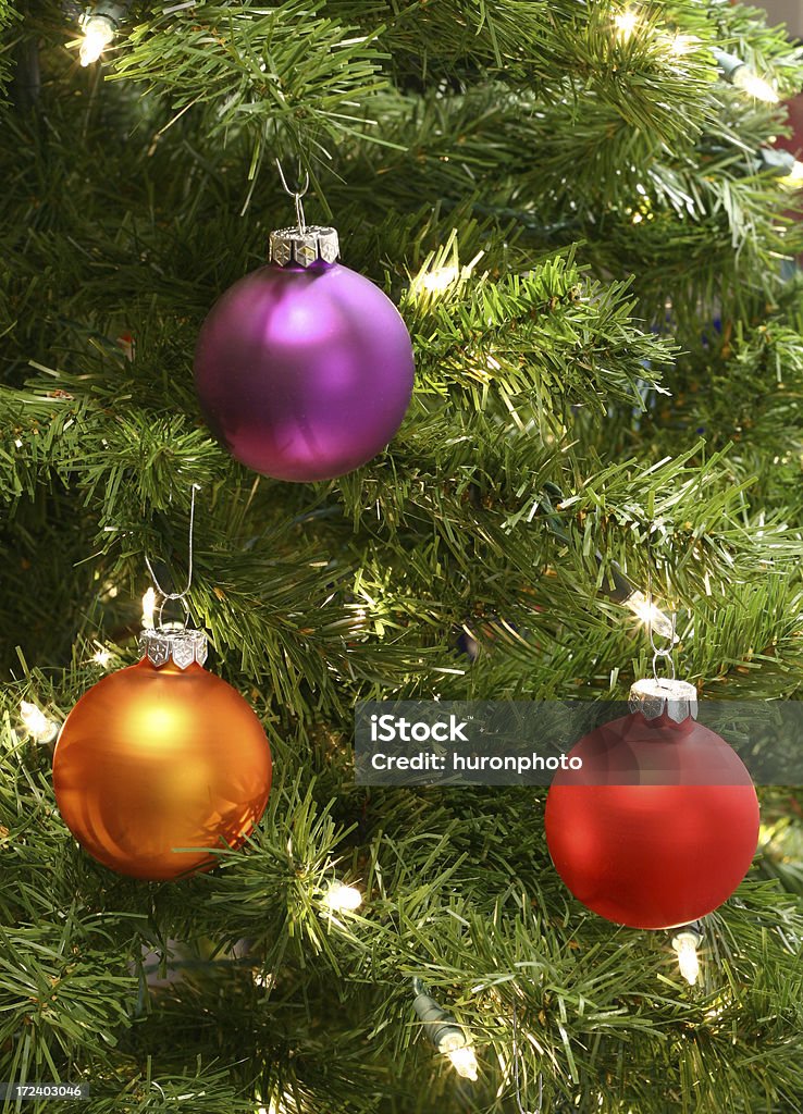 Três onrnaments - Foto de stock de Bola de Árvore de Natal royalty-free