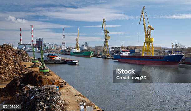 Industrial Hafen Aus Szczecin Polen Stockfoto und mehr Bilder von Altmetall - Altmetall, Fracht, Schiff