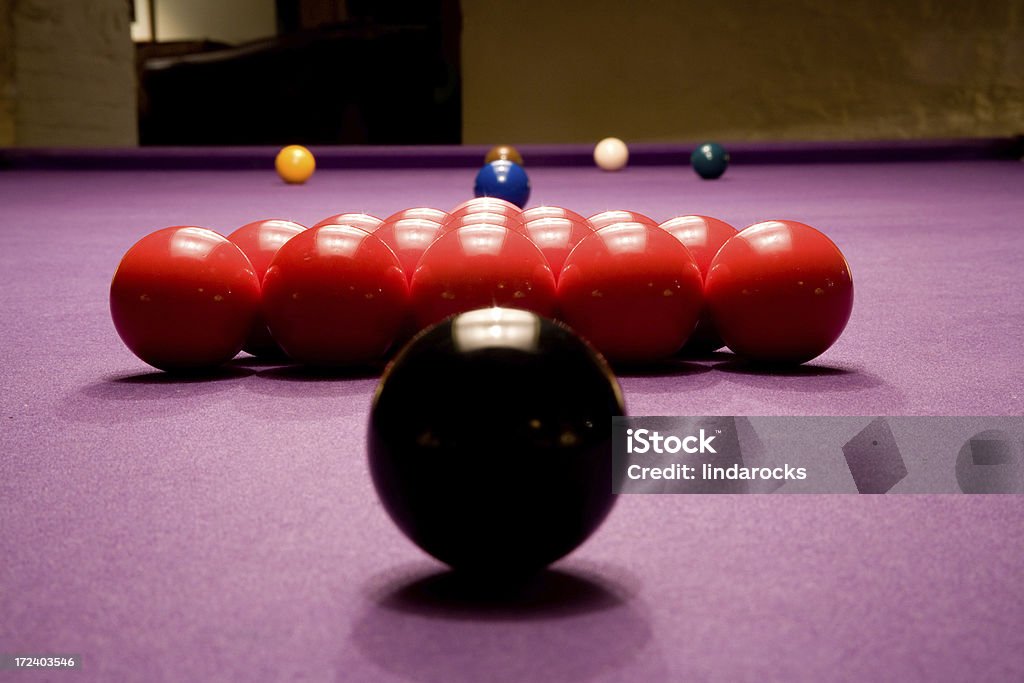 Palle da snooker - Foto stock royalty-free di Colore nero