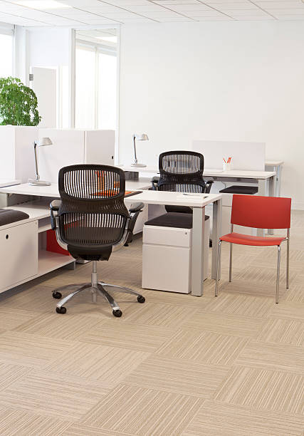 istock Small contemporary simple office desk 172403592