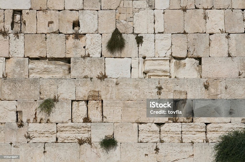 La muralla occidental - Foto de stock de Muro de las Lamentaciones libre de derechos