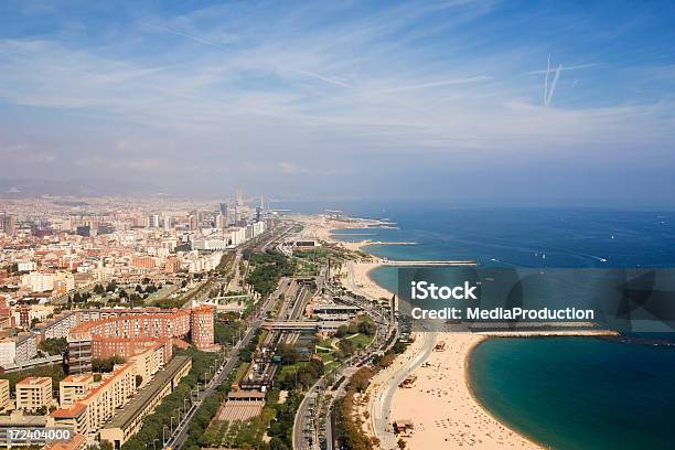 Von Barcelona Stockfoto und mehr Bilder von Barcelona - Spanien - Barcelona - Spanien, Strand, Luftaufnahme