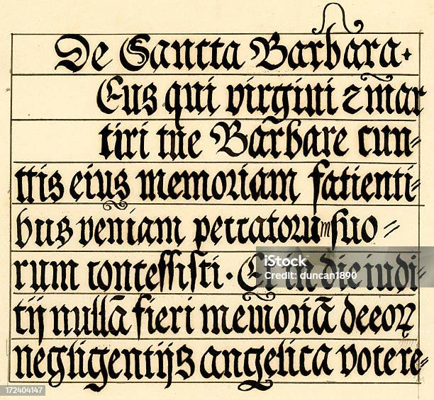 Médiévale De Calligraphie Vecteurs libres de droits et plus d'images vectorielles de Calligraphie - Calligraphie, D'autrefois, Lettre de l'alphabet