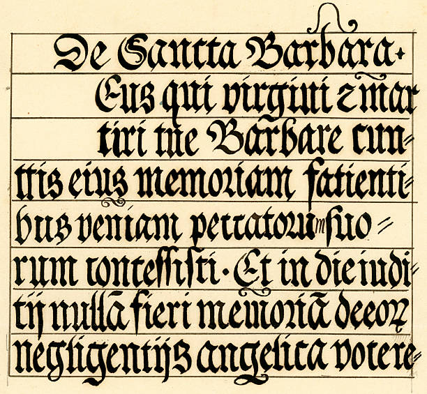 средневековая каллиграфия - ornate text medieval illuminated letter engraved image stock illustrations