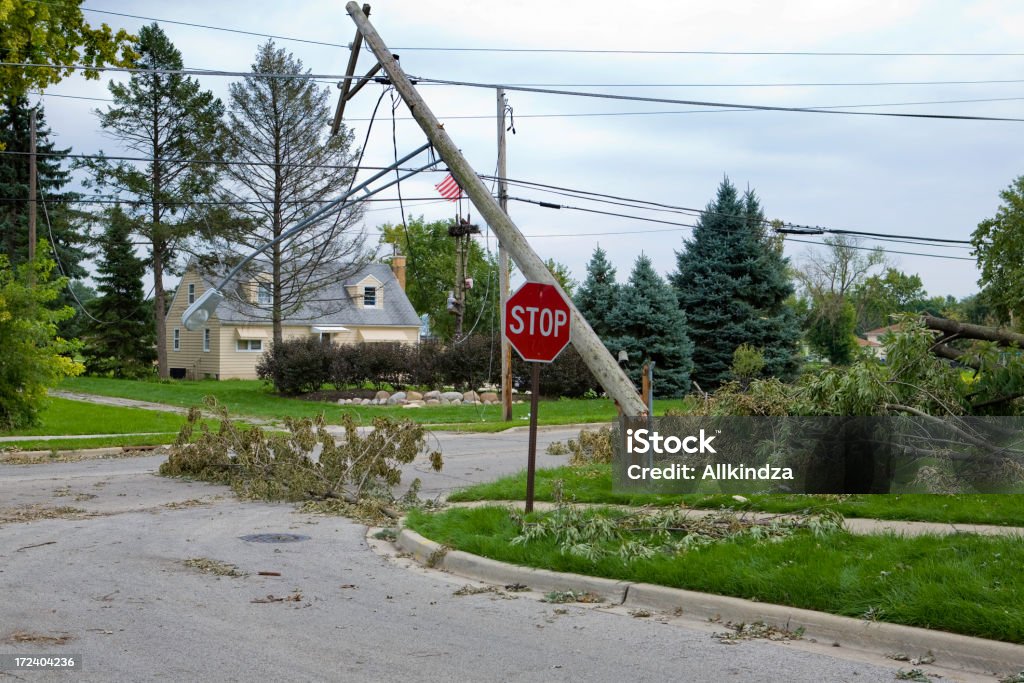 storm danni 1 - Foto stock royalty-free di Danneggiato