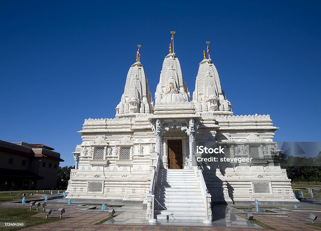 Swami Temple near Chicago  Architecture Stock Photo