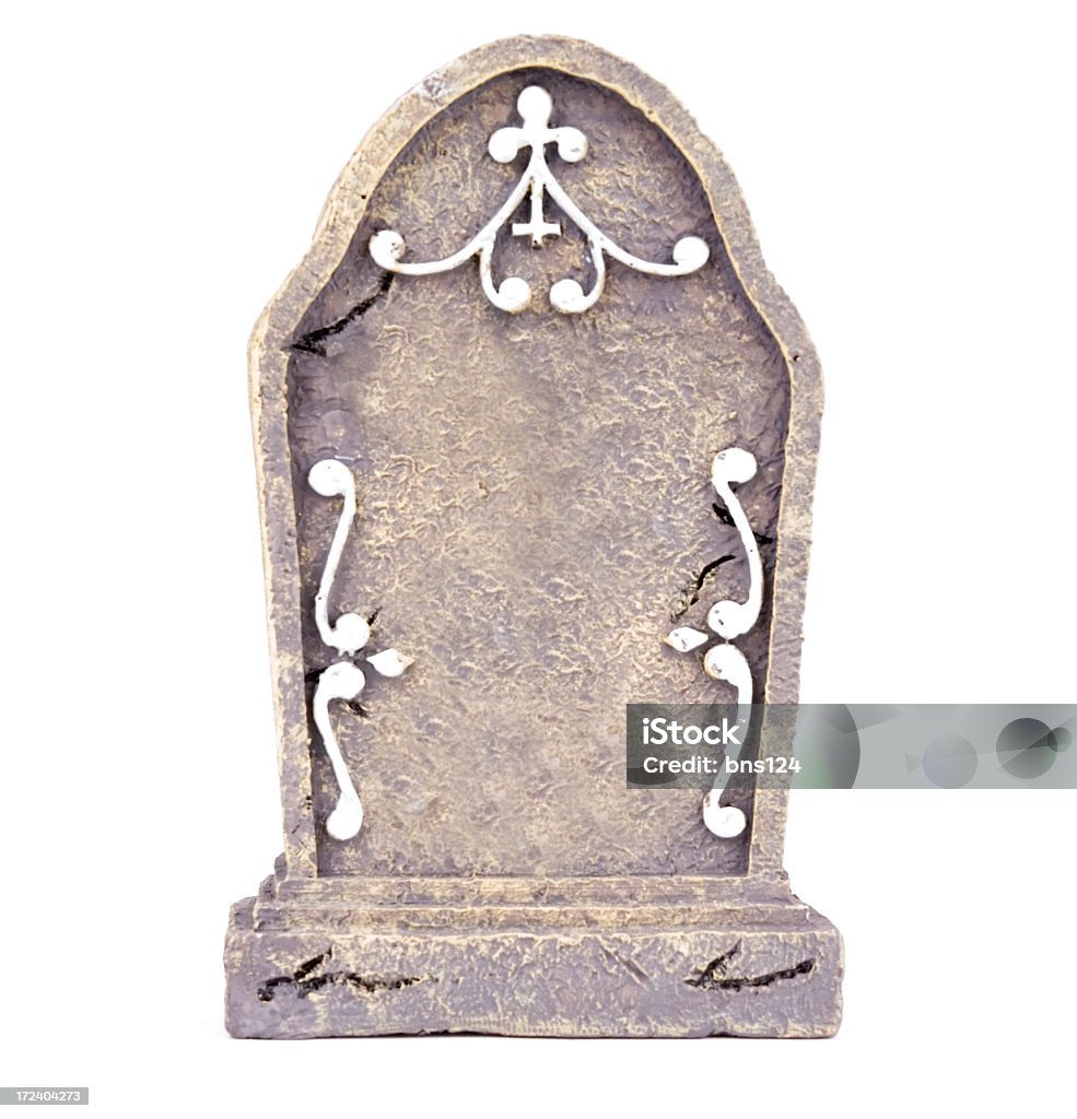tombstone con trazado de recorte - Foto de stock de Lápida libre de derechos