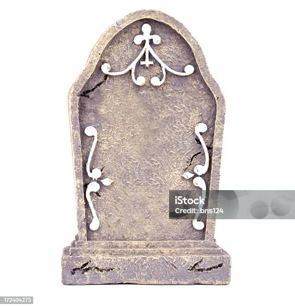 Tombstone Con Trazado De Recorte Foto de stock y más banco de imágenes de Lápida - Lápida, Recortable, Embrujado