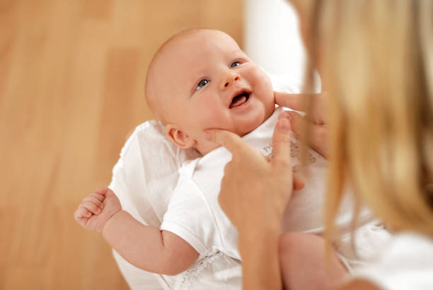 Baby smiling