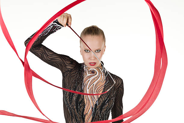 istock Attractive young female gymnast 172405391