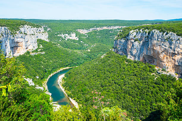 gargantas de l'ardeche - ardeche fotografías e imágenes de stock