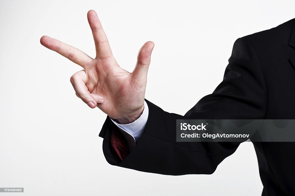 concept photo of finger's up sign number three "concept photo of sign number three, or three reasons (points or issues)" Adult Stock Photo