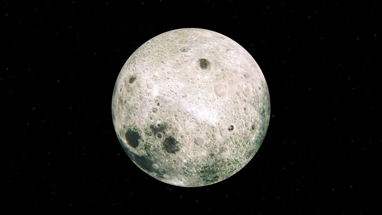 Moon in high quality render. Images used in the composition provided by nasa.