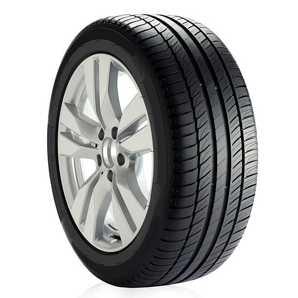 istock A car wheel isolated on a white background 172405681