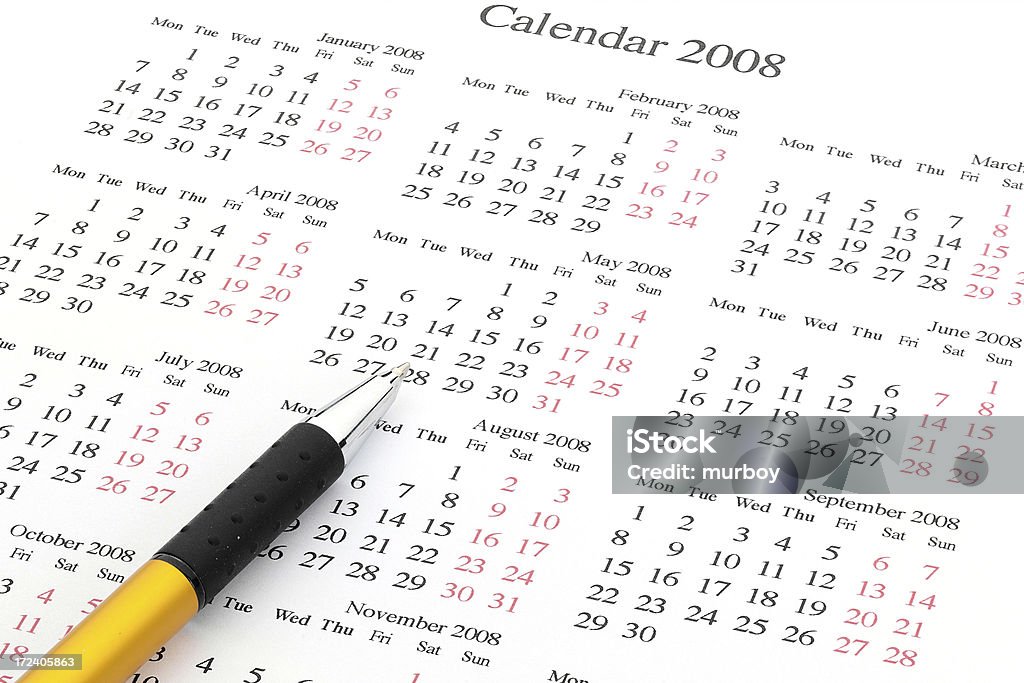 Calendario - Foto stock royalty-free di Affari