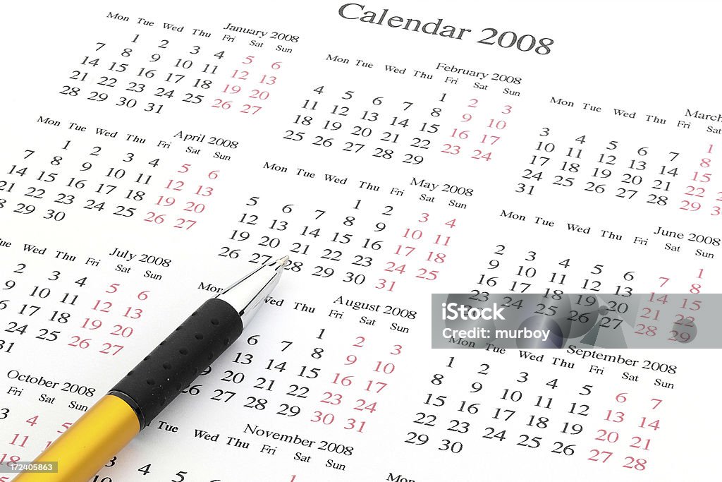 calendar "Almanac,Calendar,Calendar Date,   Day,Document,Isolated,Isolated On, White,List,Month,Organization,   Personal Organizer,Planning,   Time,Week,weekday," Business Stock Photo