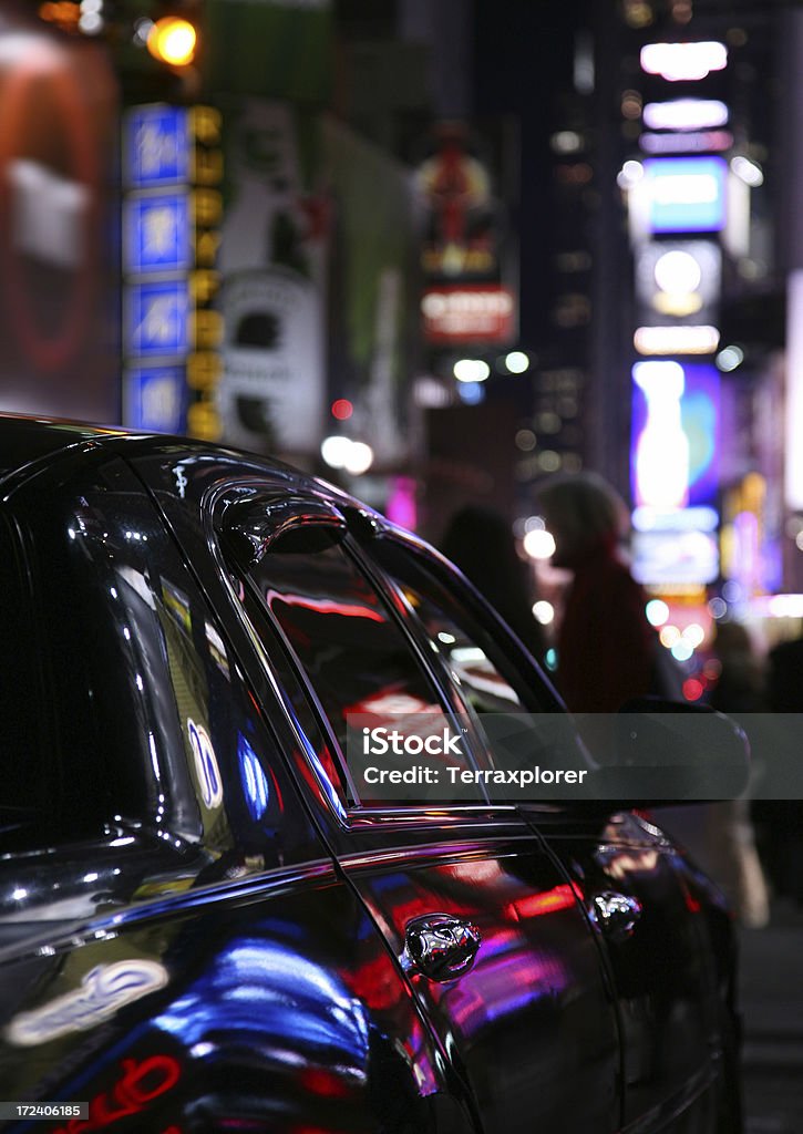 Samochód na Times Square - Zbiór zdjęć royalty-free (Limuzyna)