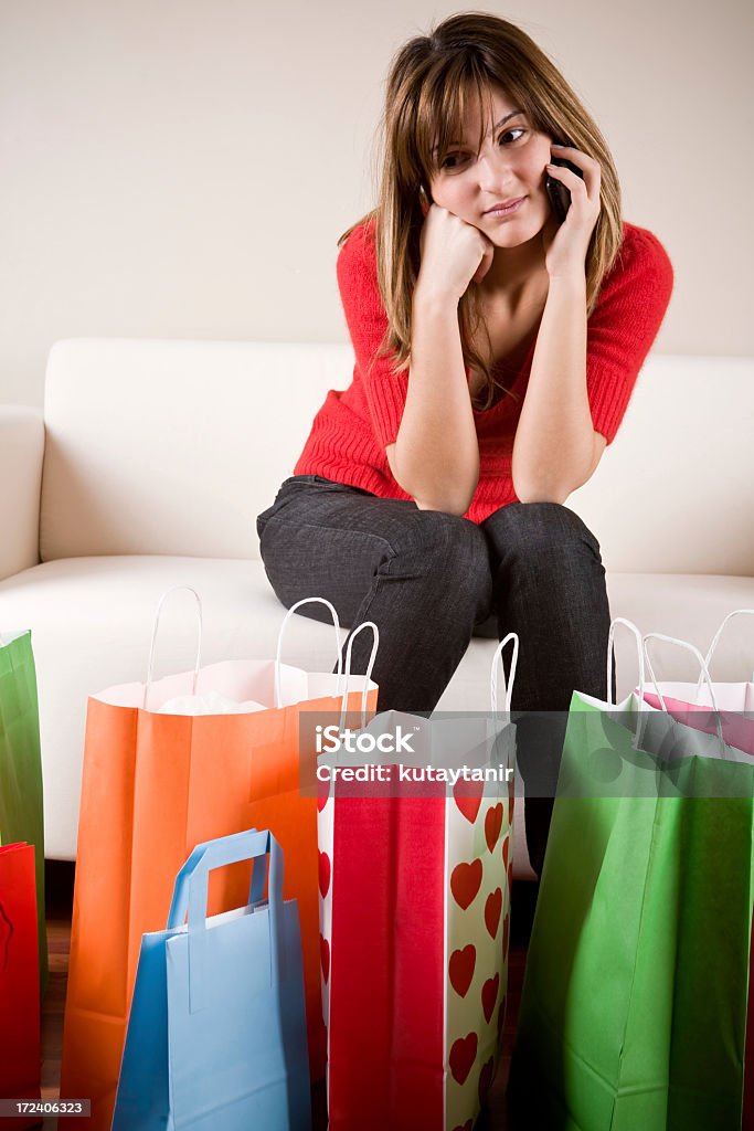 Garota fazendo compras - Foto de stock de Abundância royalty-free