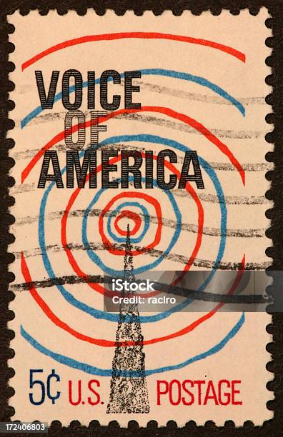 Photo libre de droit de Voice Of America banque d'images et plus d'images libres de droit de Publicité - Publicité, 1960-1969, Style rétro