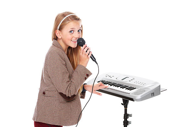 istock Pretty young girl singing song 172406873