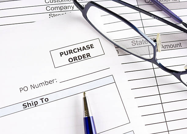 Purchase order stock photo
