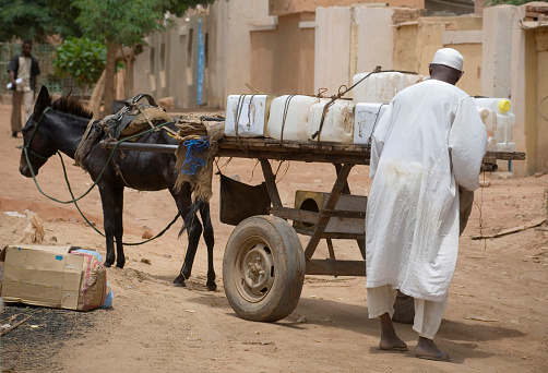 Man in Sudan with his donkey, see more pics of africa:
