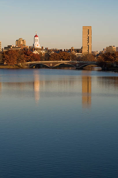 istock Charles River at sunset, Weeks Bridge in background 172407280