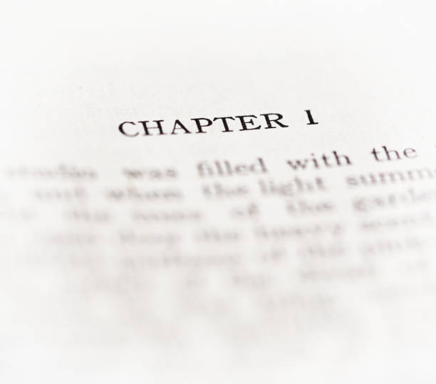 capítulo 1 de una obra de ficción - chapter one fotografías e imágenes de stock