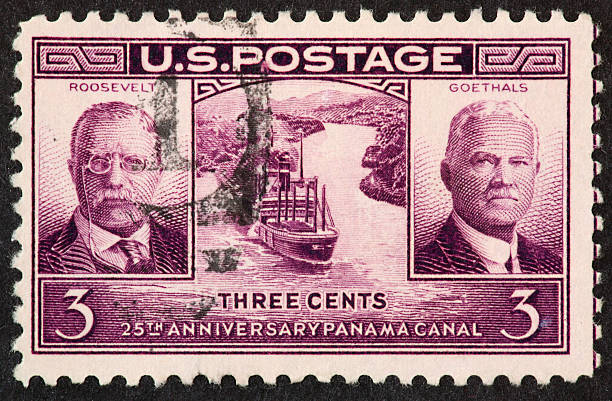 canal de panamá sello 1939 - panama canal panama postage stamp canal fotografías e imágenes de stock