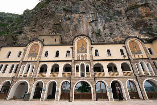 Aerial view of Sumela Monastery in Trabzon, Turkey. This Monastery is a Greek Orthodox monastery which dedicated to the Virgin Mary.