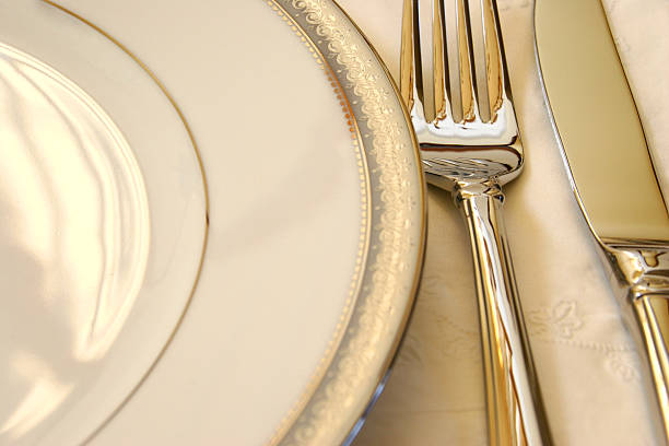 Dinnerware stock photo