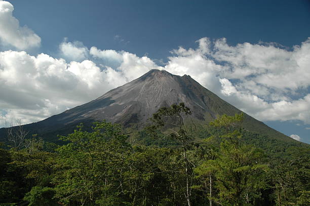 アレナル火山コスタリカ ストックフォト