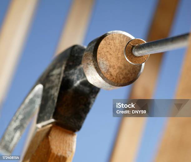 Hammer And Nail Stock Photo - Download Image Now - Building - Activity, Close-up, Concepts