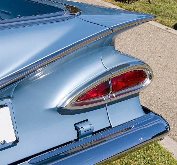 istock Rear View of a late model 50's classic car 172408218