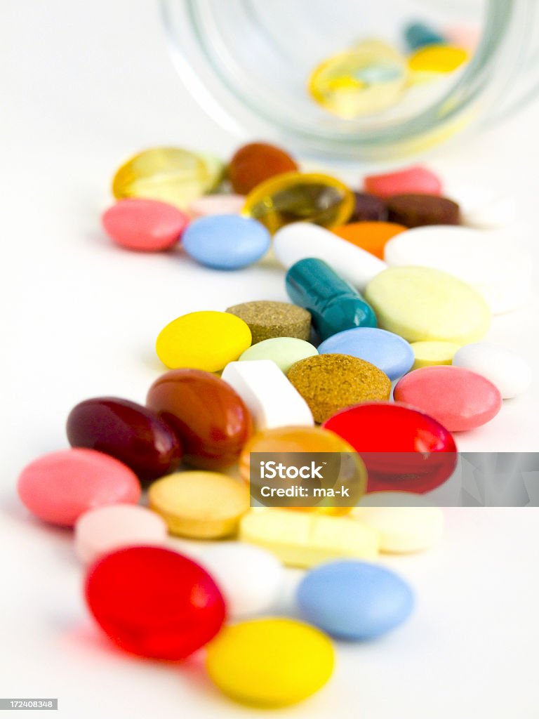 Pílulas colorido - Royalty-free Comprimido Foto de stock