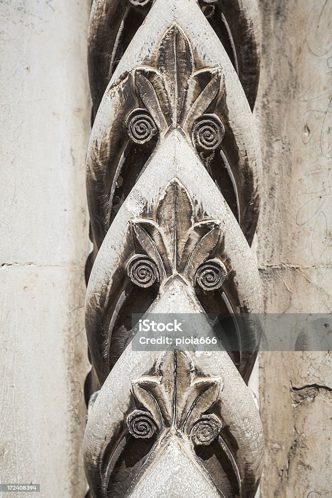 Gotische mittelalterlichen Marmor und Dekoration. - Lizenzfrei Architektur Stock-Foto