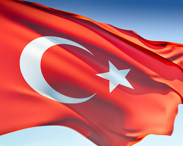 Bandeira da Turquia - foto de acervo