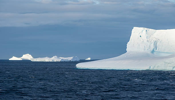 istock Floating Icebergs in Antarctica Lit by Setting Sun 172408796