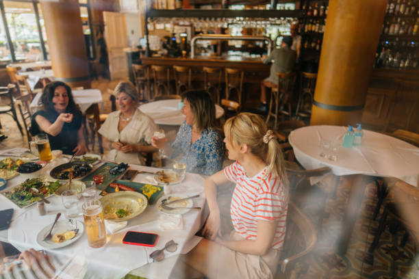 istock Female friends on a brunch in a restaurant 1724101648