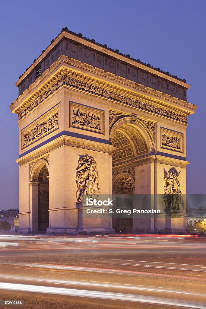 Триумфальная арка-Париж - Стоковые фото Арка - архитектурный элемент роялти-фри