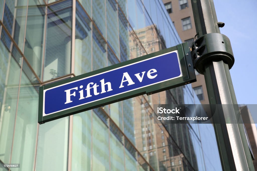 Fifth Avenue の標識 - アメリカ合衆国のロイヤリティフリーストックフォト