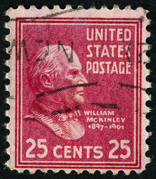 bollo di william mckinley - president postage stamp profile usa foto e immagini stock