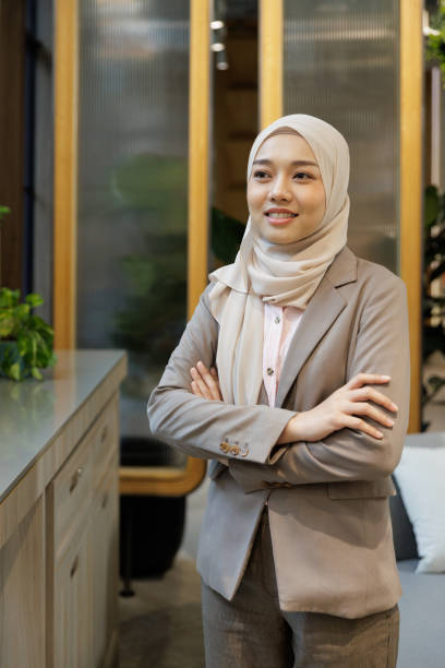 istock Portrait confident Muslim woman 1724113438
