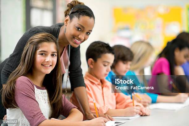 Foto de Diversas Primária De Classe e mais fotos de stock de 14-15 Anos - 14-15 Anos, Professor, 12-13 Anos