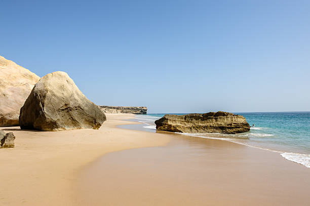 Ras al-Jinz beach, Oman. Ras al-Jinz located in Oman, is the easternmost point of the Arabian Peninsula. It is a nesting site for green turtles, as also is the beach at the local village of Ras al Hadd
