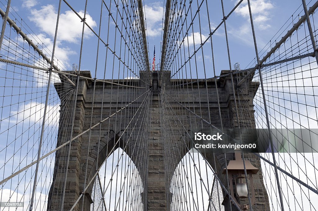 Ponte de Brooklyn - Royalty-free Cidade de Nova Iorque Foto de stock